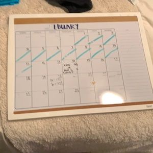 calendar will clean off